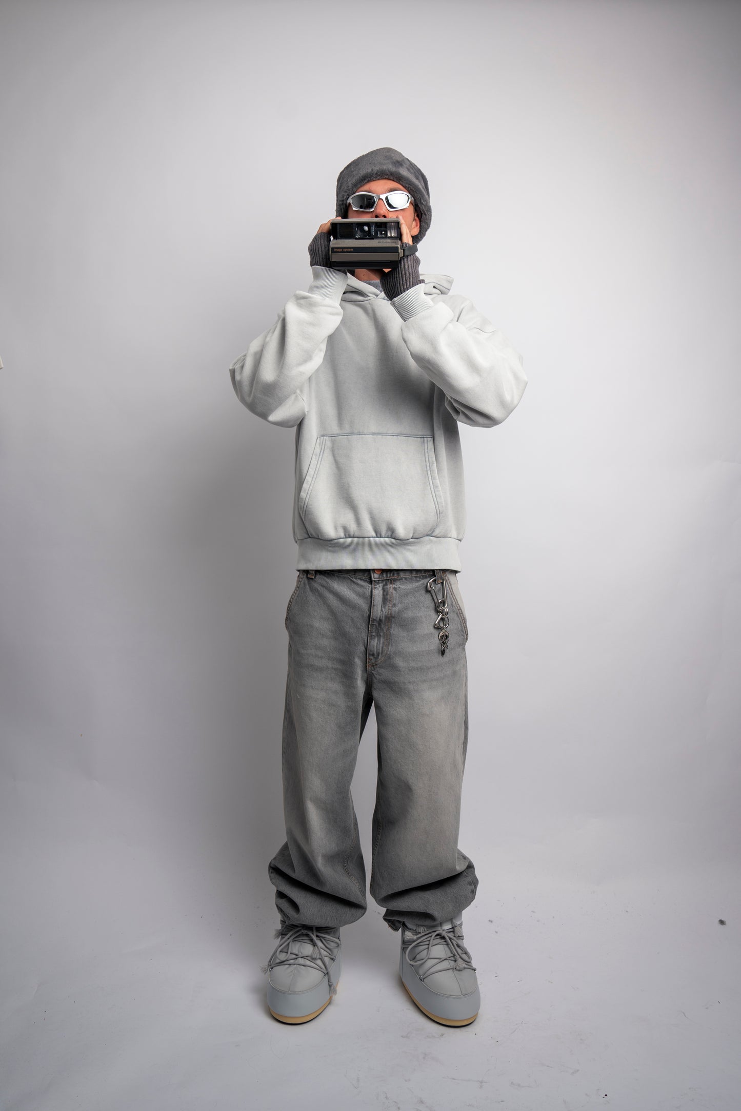 HEAVY "TUXEDO GREY" HOODIE
