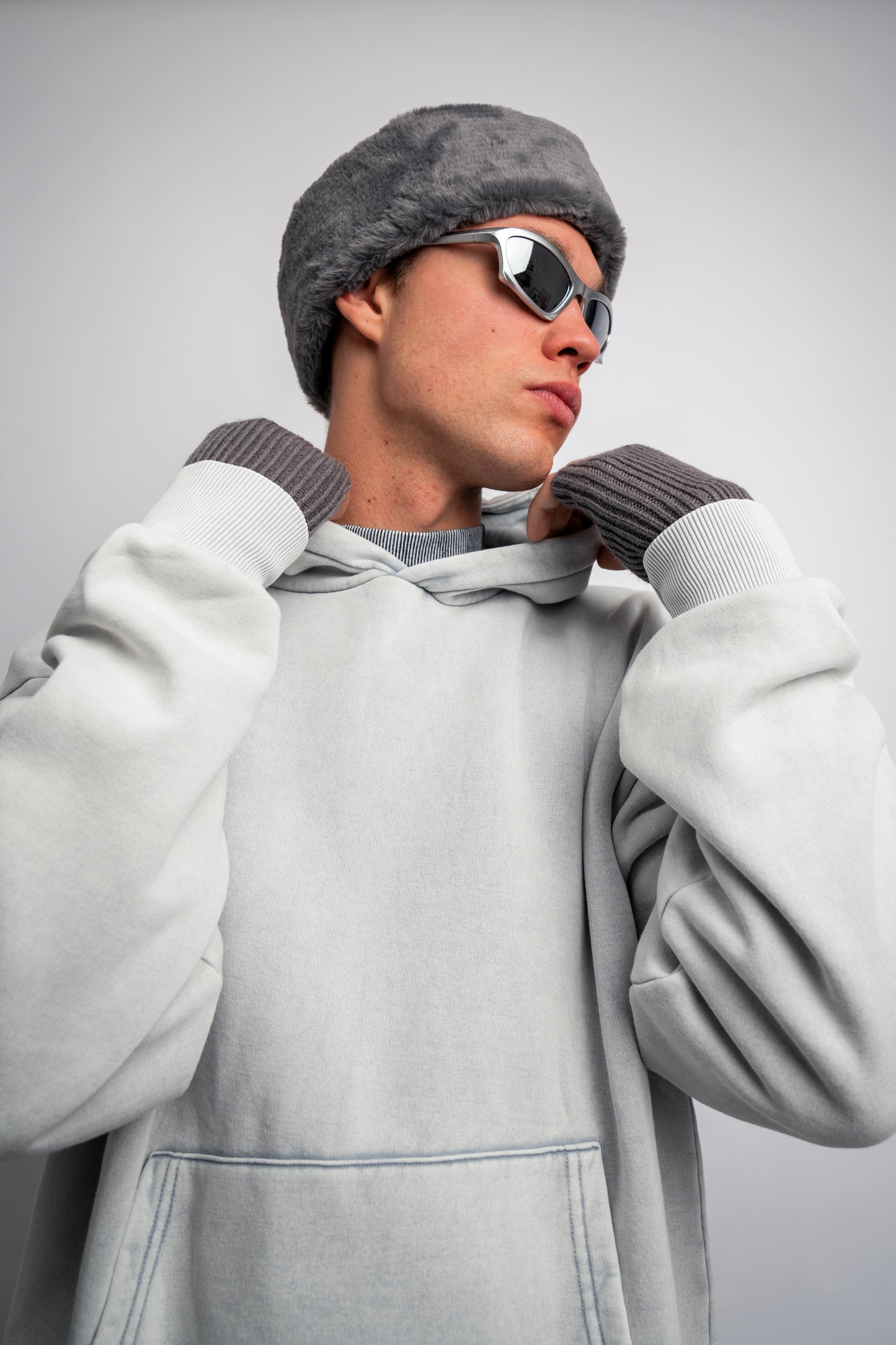 HEAVY "TUXEDO GREY" HOODIE