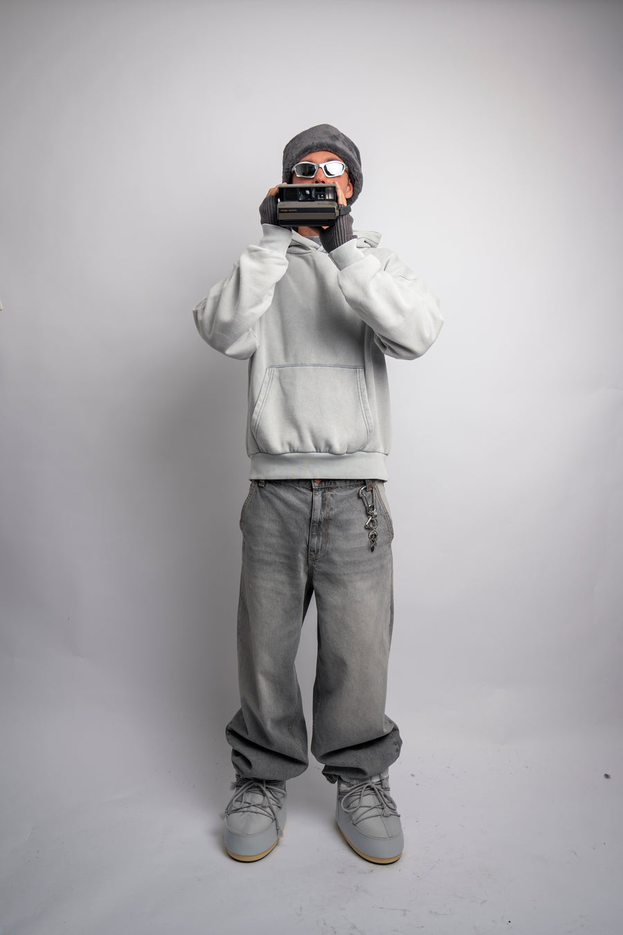 HEAVY "TUXEDO GREY" HOODIE