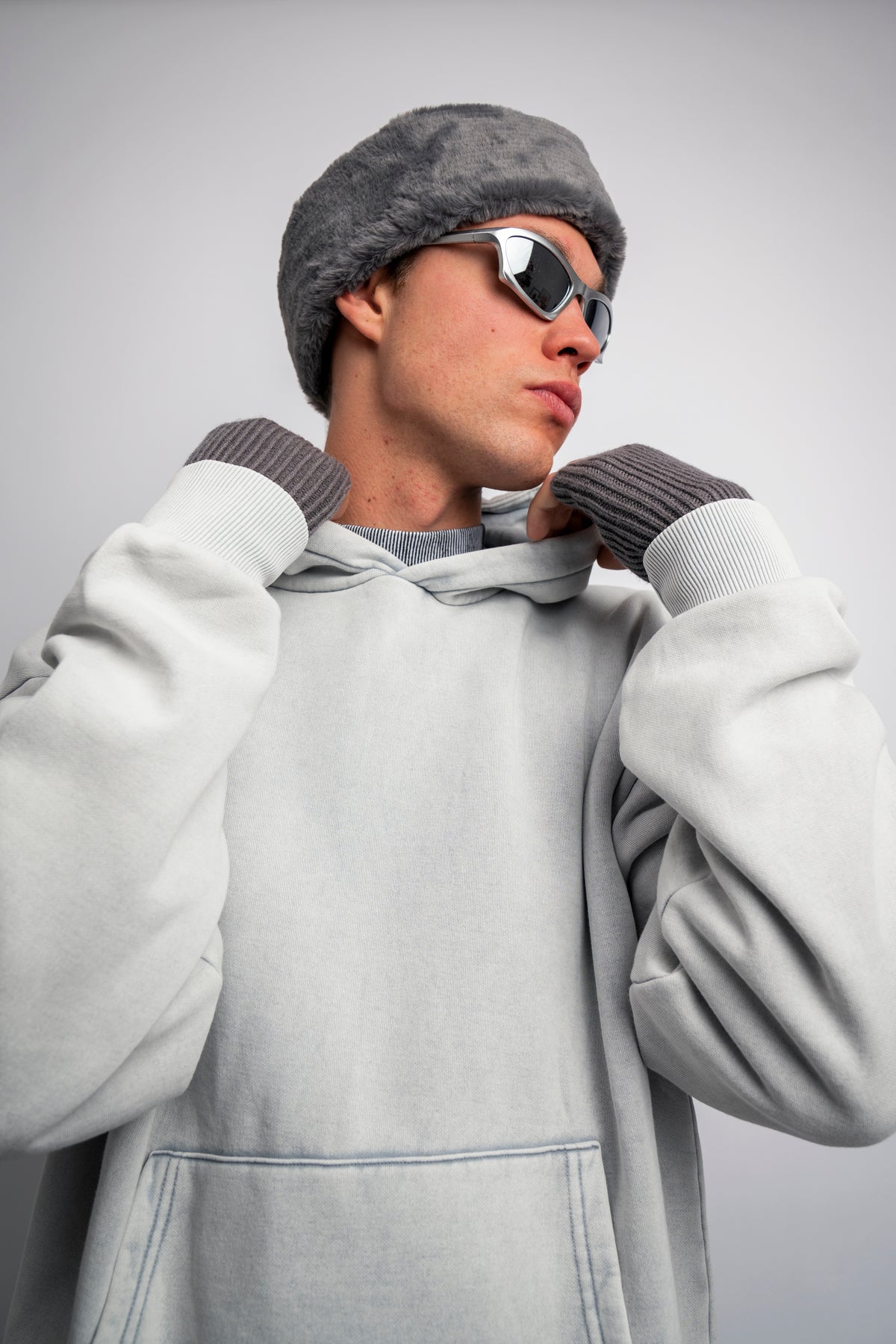 HEAVY "TUXEDO GREY" HOODIE